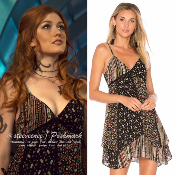 Alice + Olivia Dresses & Skirts - Alice + Olivia Delilah Tiered Print Stretch Silk Dress ASO Clary Fray